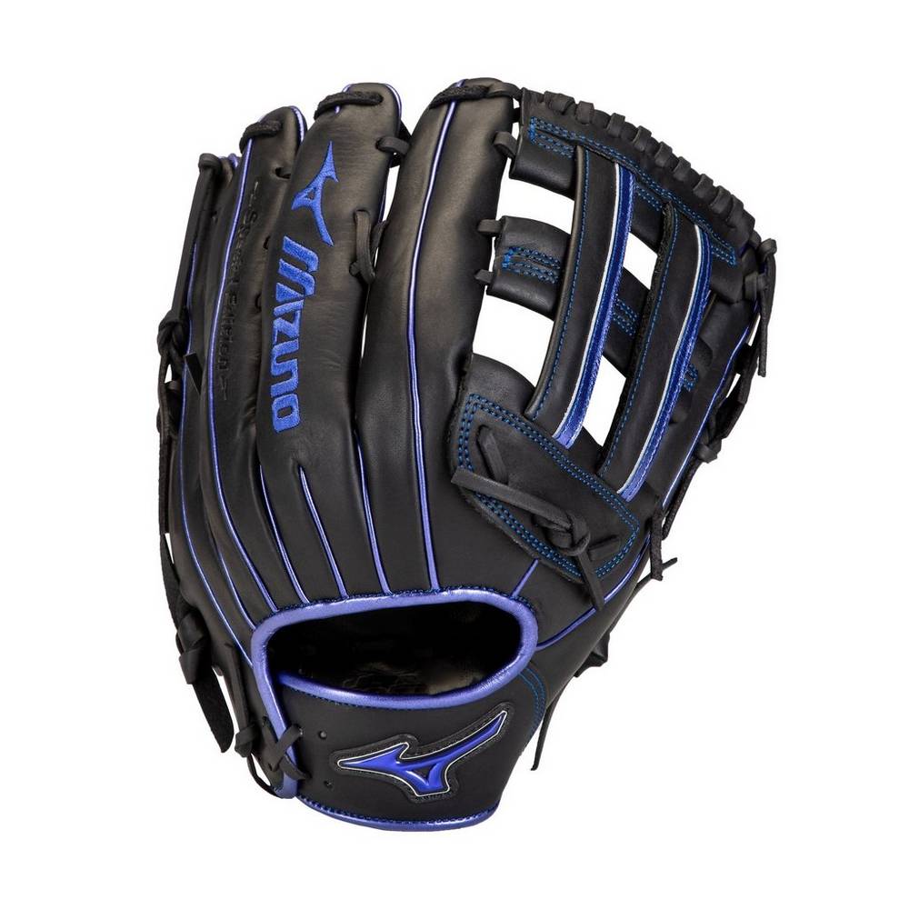 Guantes Mizuno Softball MVP Prime SE Slowpitch 13" Para Hombre Negros/Azul Rey 3816529-HX